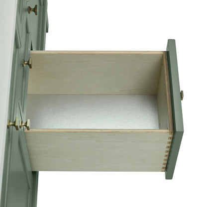 Renovate for Less Atlanta Chicago 48" Single Vanity, Smokey Celadon, w/ 3 CM Carrara Marble Top