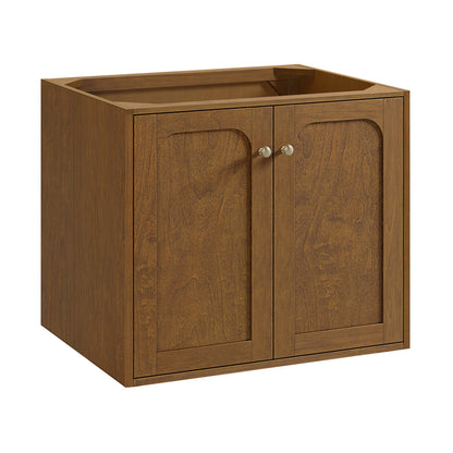 Renovate for Less Atlanta Laurent 30" Single Vanity, Honey Oak w/ 3 CM Charcoal Soapstone Silestone Top