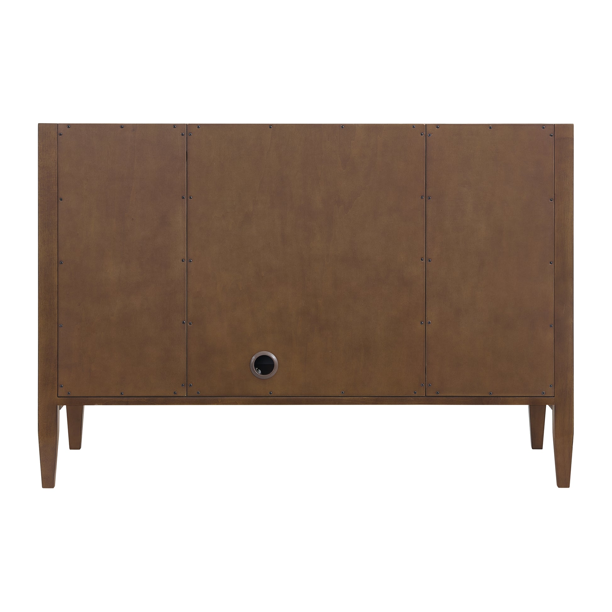 Renovate for Less Atlanta Myrrin 48" Single Vanity, Mid Century Walnut, w/ 3 CM Tajnar Eclos Top w/FreePower Wireless Charger