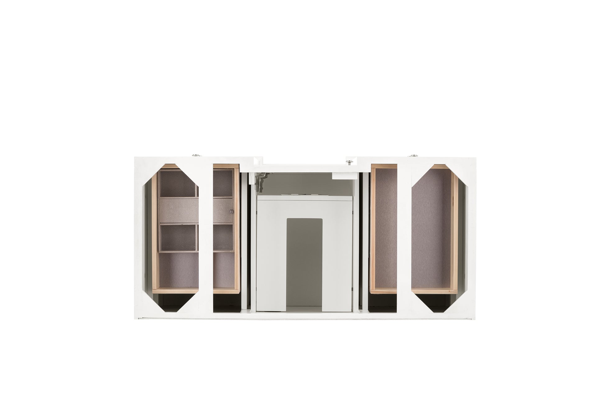 Renovate for Less Atlanta De Soto 48" Single Vanity, Bright White, w/ 3 CM Phantome Eclos Top