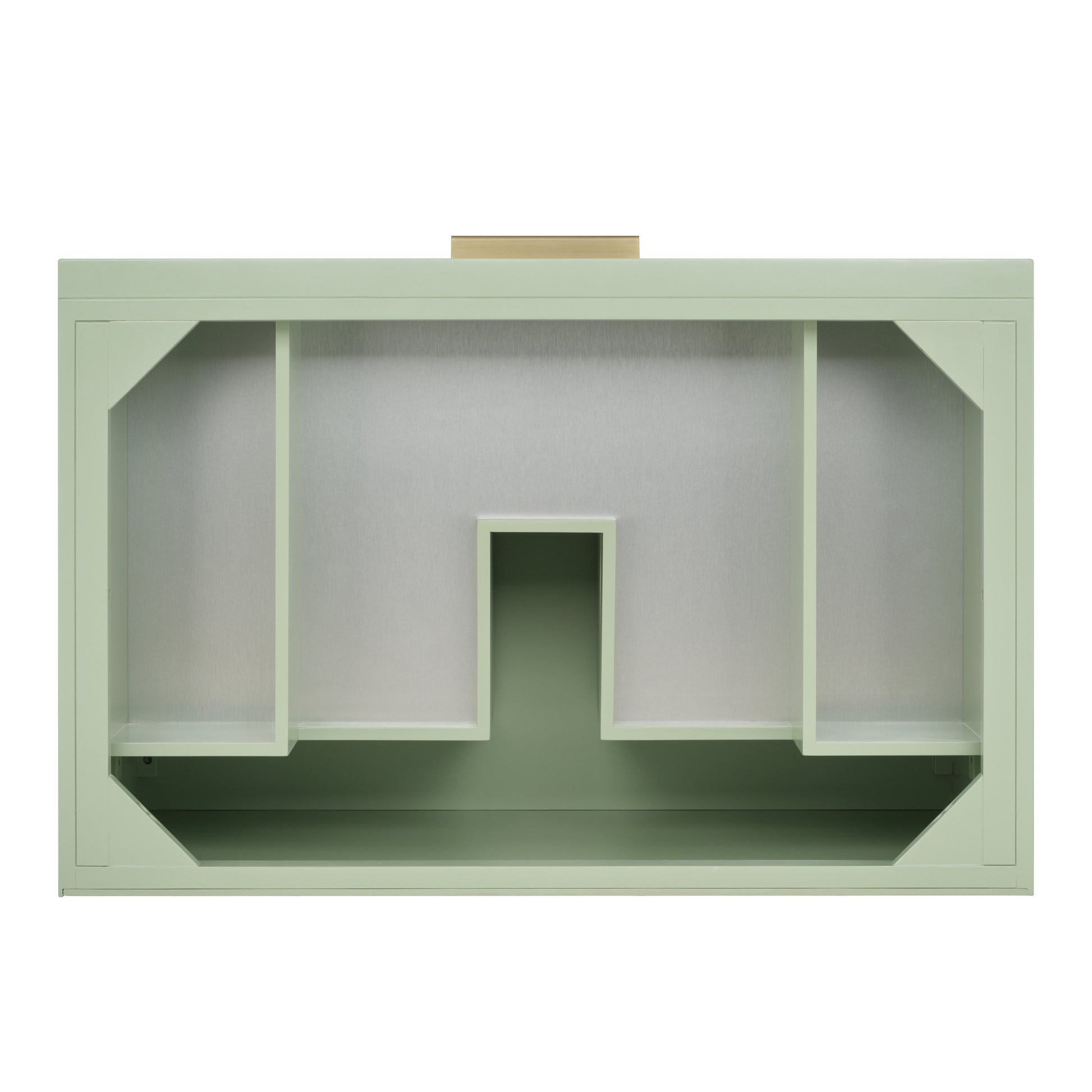 Renovate for Less Atlanta Emmeline 36" Single Vanity, Pistachio w/ 3 CM Parisien Bleu Top