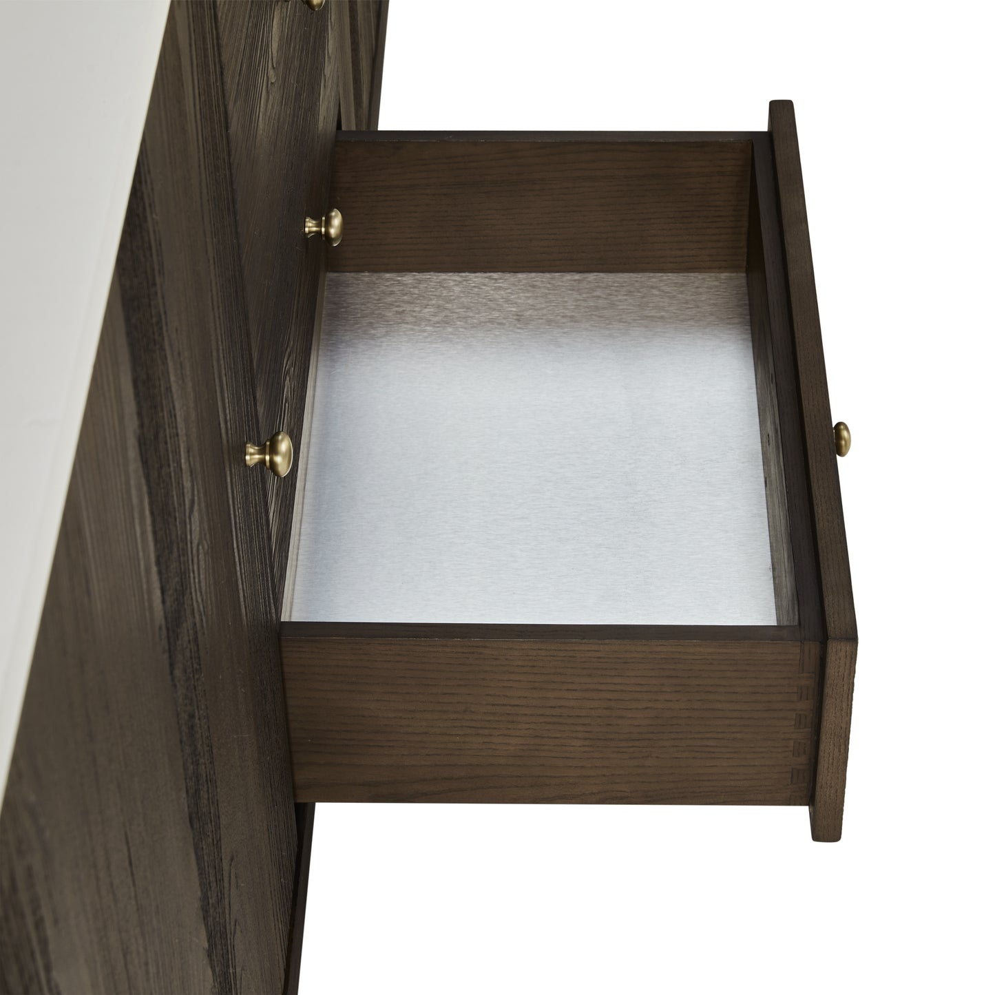 Renovate for Less Atlanta Gracyn 72" Double Vanity, Sable, w/ 3 CM White Zeus Quartz Top