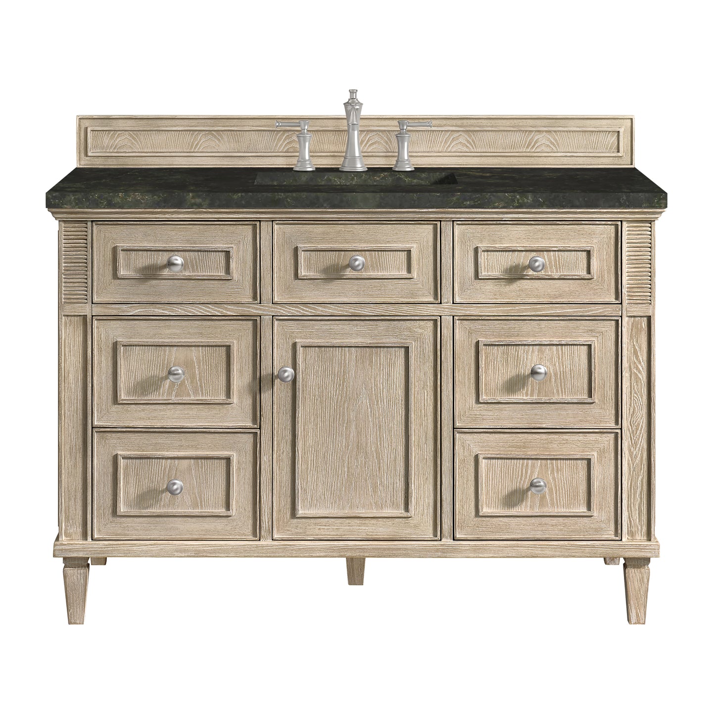 Renovate for Less Atlanta Lorelai 48" Single Vanity, Whitewashed Oak, w/ 3 CM Phantome Eclos Top