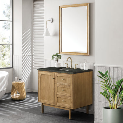Renovate for Less Atlanta Laurent 36" Single Vanity, Light Natural Oak, w/ 3 CM Phantome Eclos Top