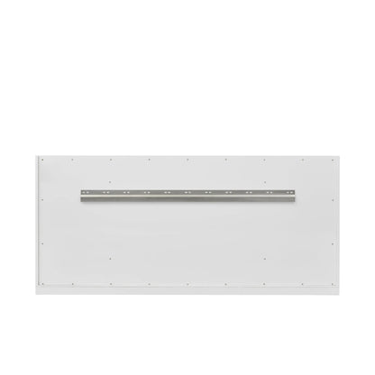 Chicago 60" Single Vanity, Glossy White, w/ 3 CM Siberian Silestone Top