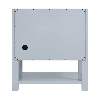 Breckenridge 30" Single Vanity, Serenity Blue, w/ 3 CM Ethereal Noctis Quartz Top