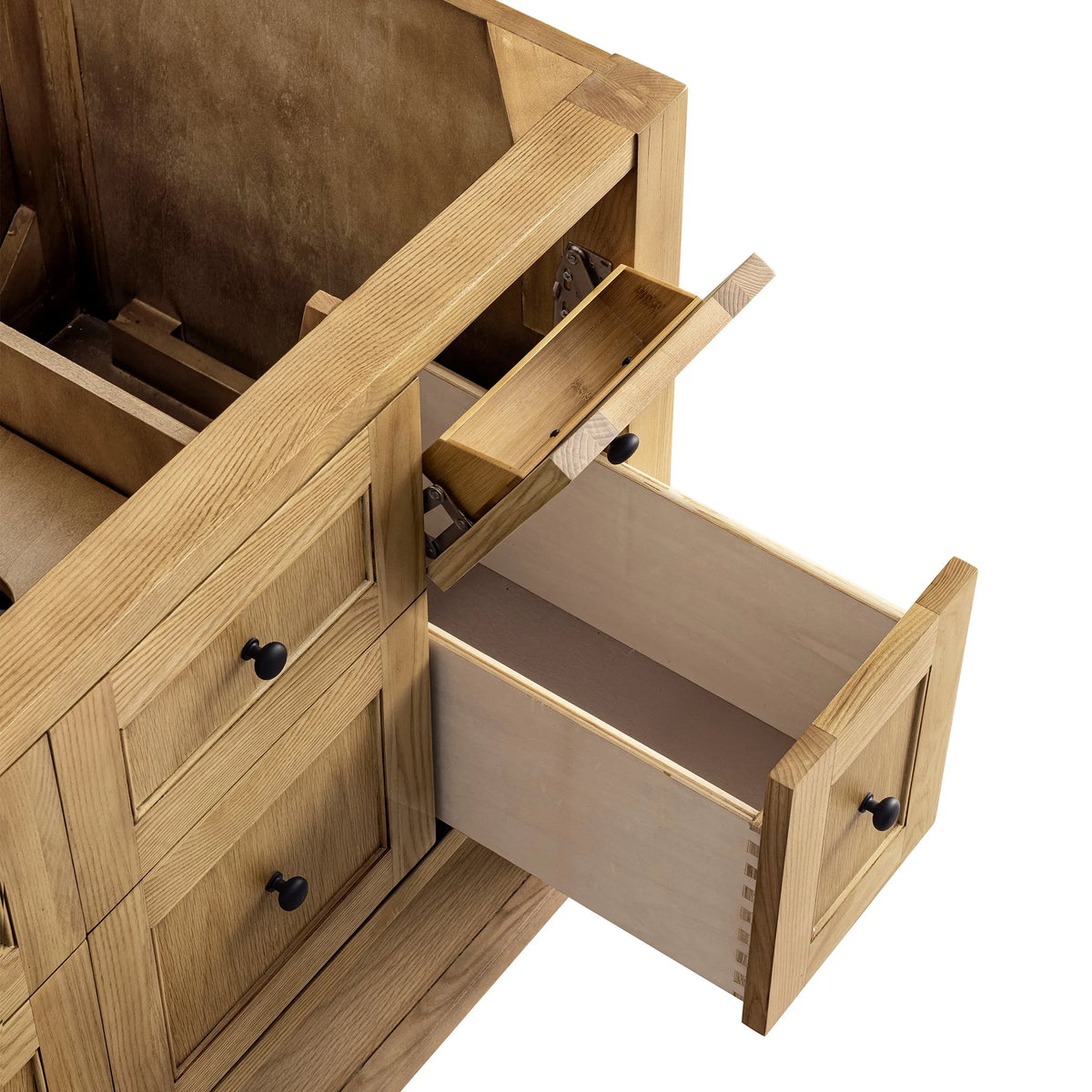 Breckenridge 36" Single Vanity, Light Natural Oak w/ 3 CM Lime Delight Top
