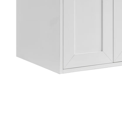 Renovate for Less Atlanta Chianti 24" Single Cabinet, Glossy White, Brushed Nickel