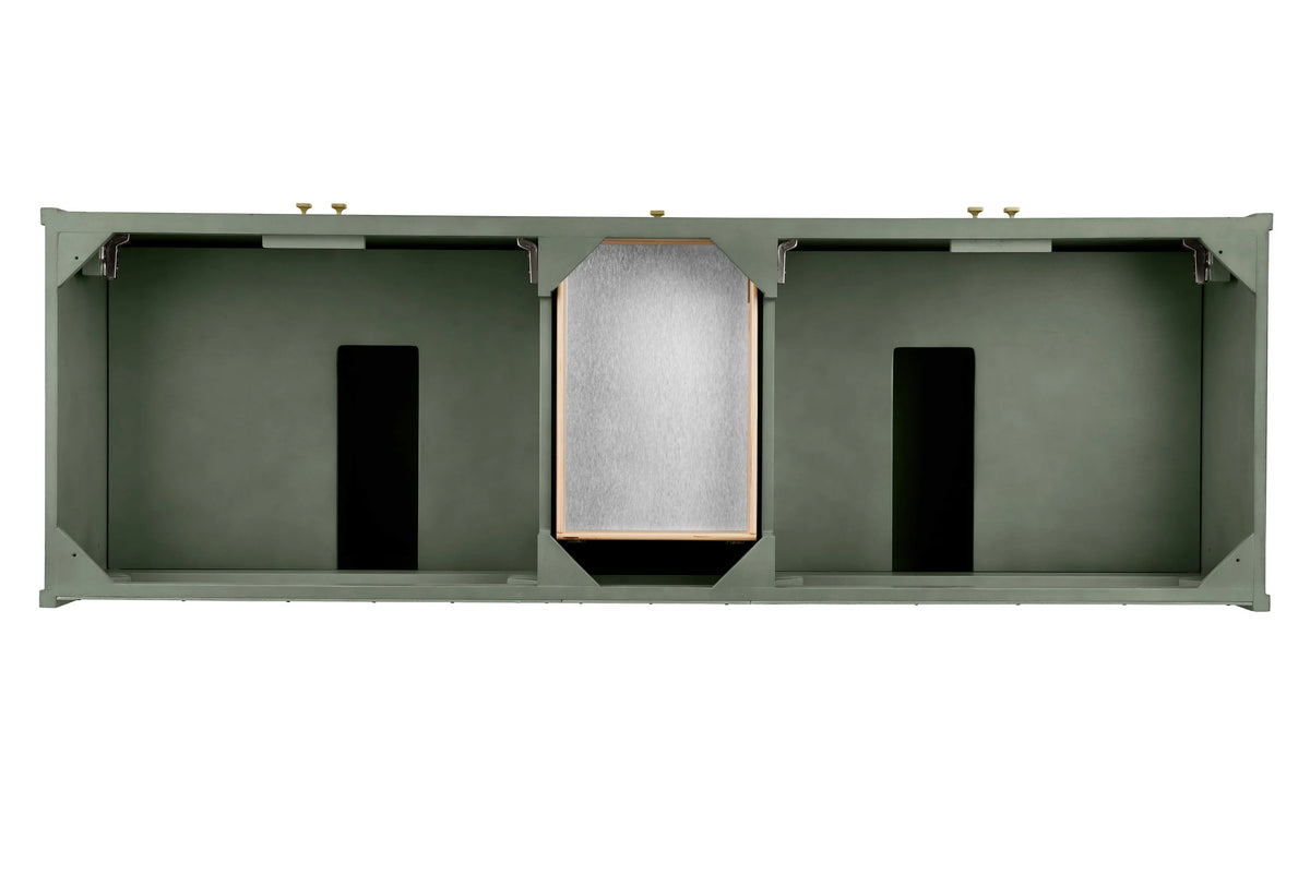 Chicago 72" Double Vanity, Smokey Celadon, w/ 3 CM Eternal Jasmine Pearl Silestone® Top