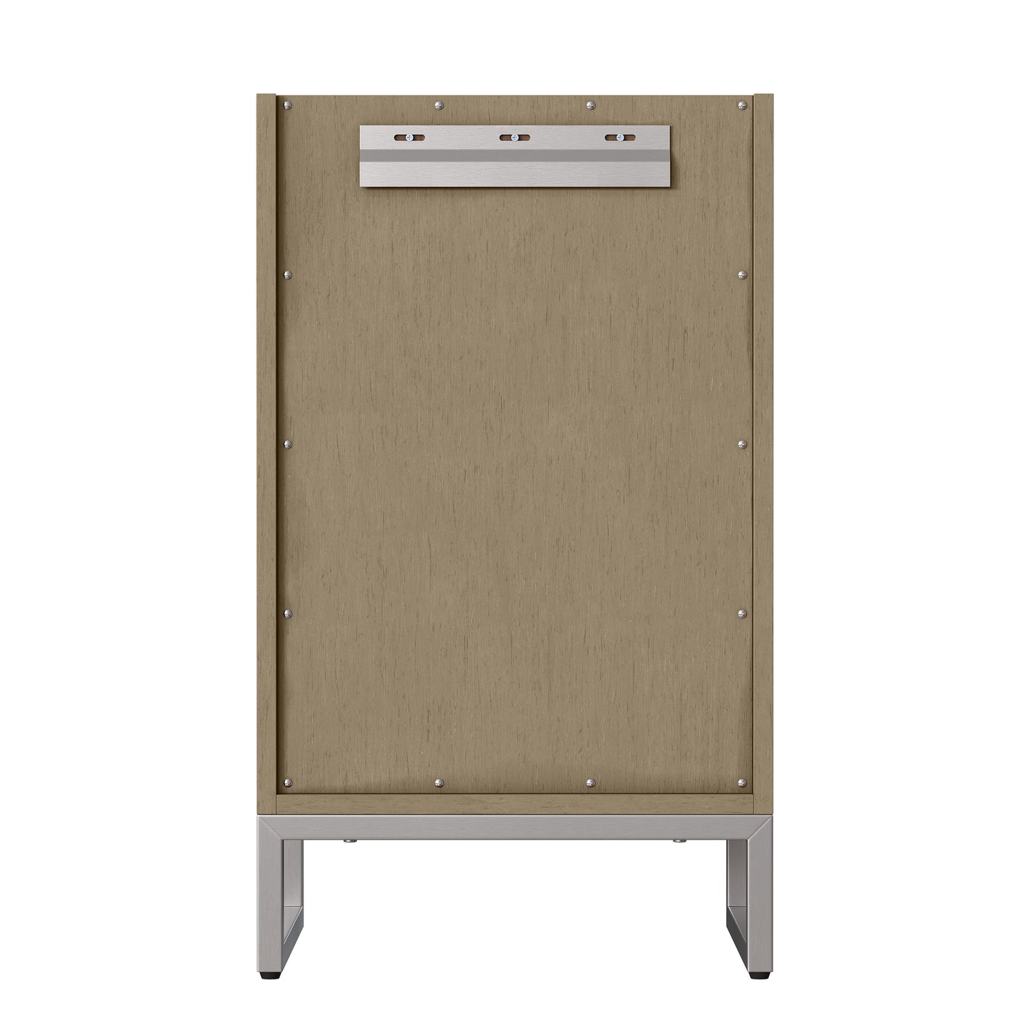 Renovate for Less Atlanta Chianti 20" Single Cabinet, Walnut Whisper, Brushed Nickel