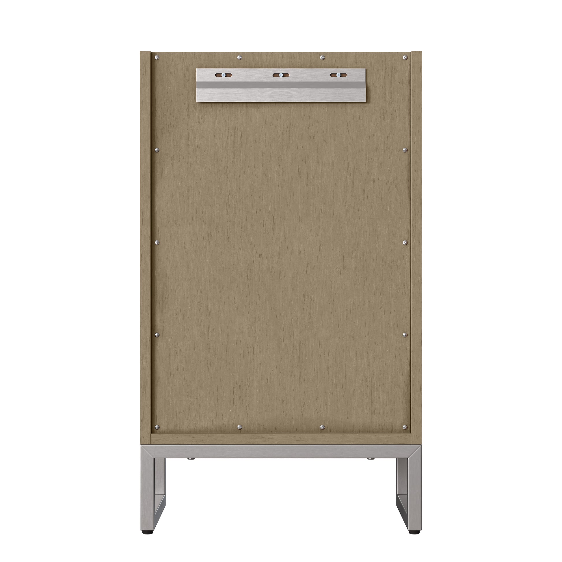 Renovate for Less Atlanta Chianti 20" Single Cabinet, Walnut Whisper, Brushed Nickel