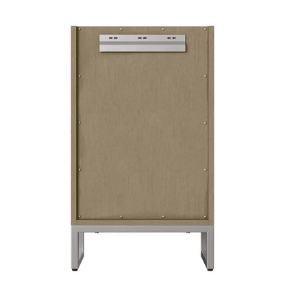 Renovate for Less Atlanta Chianti 20" Single Cabinet, Walnut Whisper, Brushed Nickel