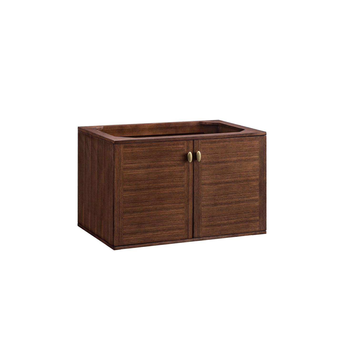 Renovate for Less Atlanta Amberly 36" Single Vanity, Mid-Century Walnut w/ 3 CM Charcoal Soapstone Top