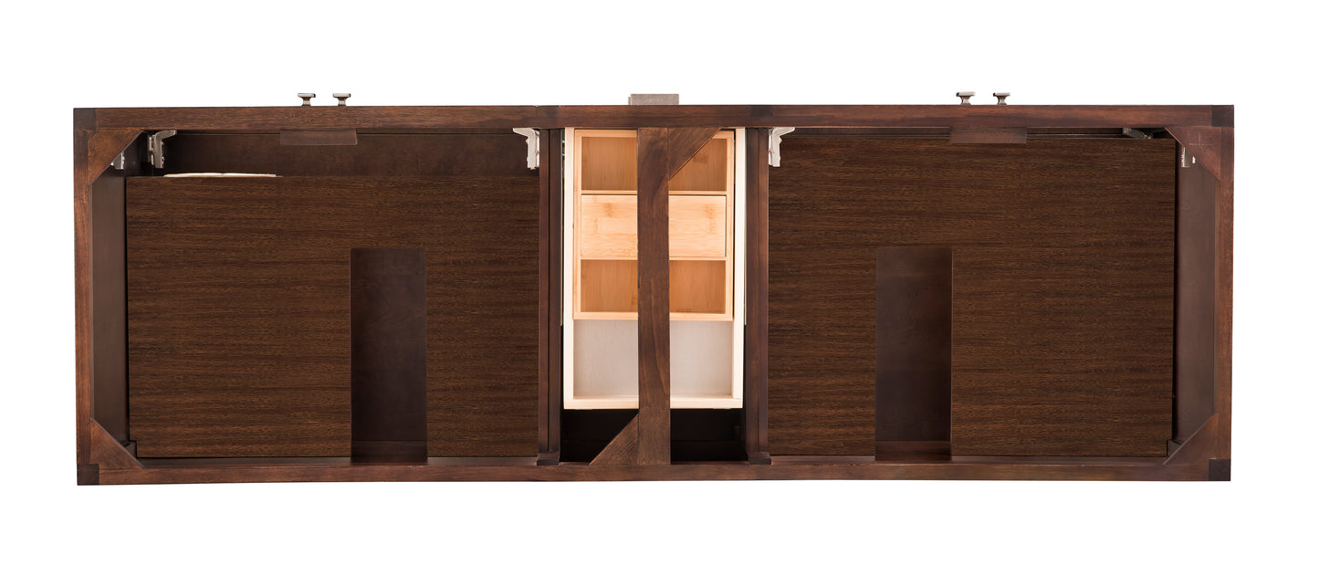 Renovate for Less Atlanta Addison 72" Double Vanity Cabinet, Mid-Century Acacia