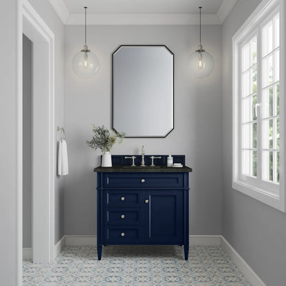 Brittany 36" Single Vanity, Victory Blue, w/ 3 CM Phantome Eclos Top
