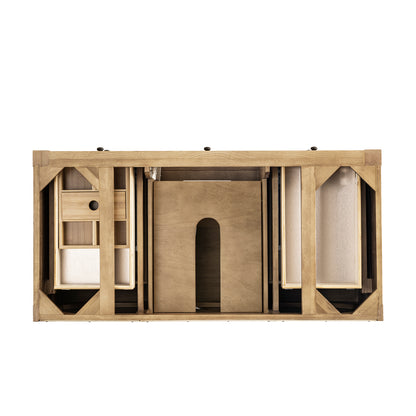 Renovate for Less Atlanta Breckenridge 48" Single Vanity, Light Natural Oak w/ 3 CM Lime Delight Top