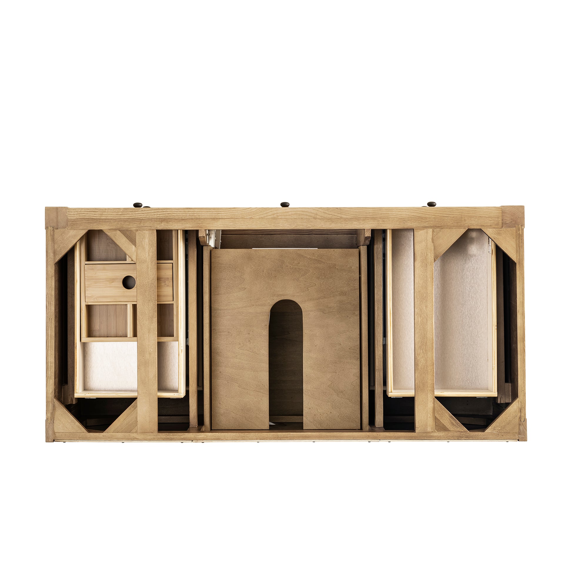 Renovate for Less Atlanta Breckenridge 48" Single Vanity, Light Natural Oak, w/ 3 CM Phantome Eclos Top