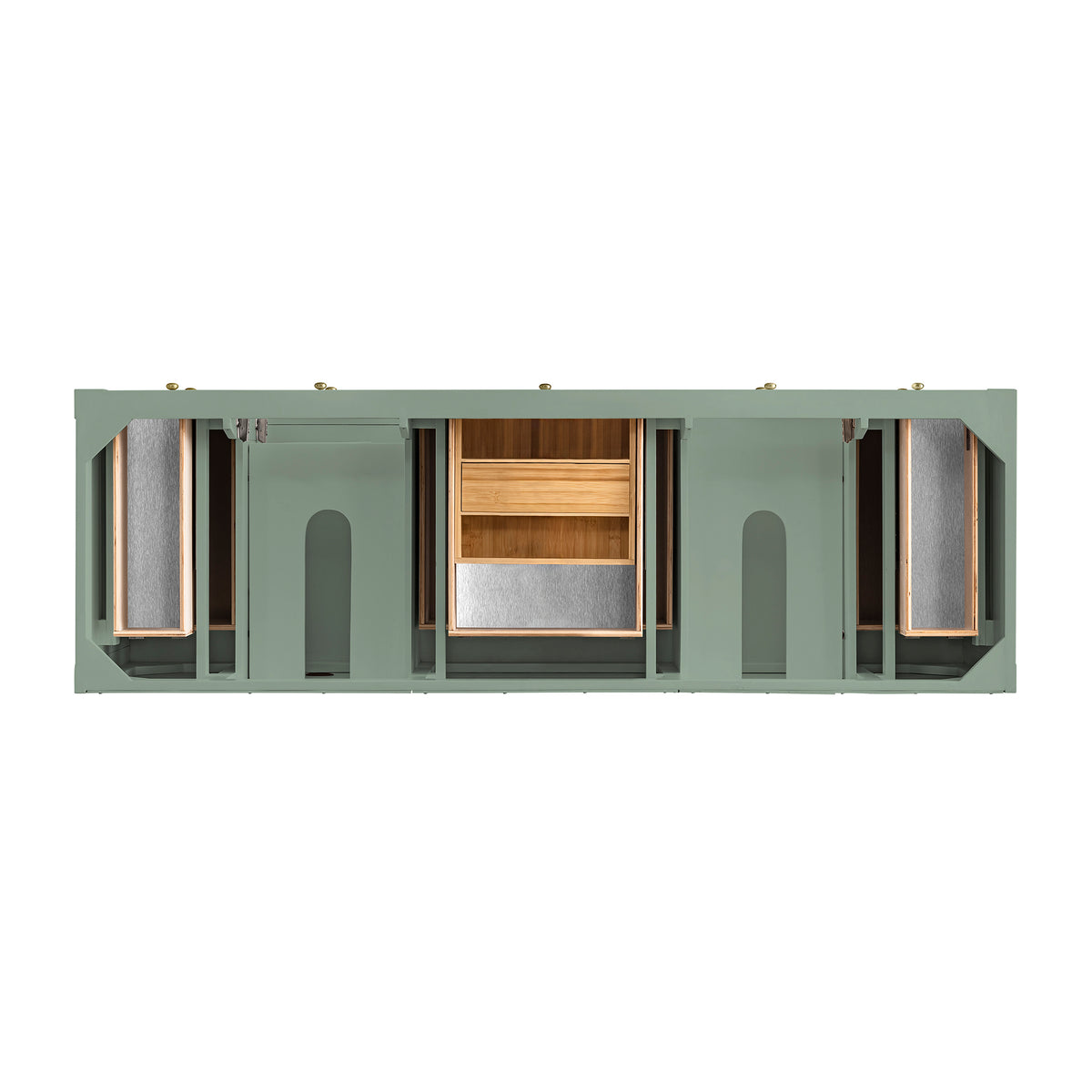 Renovate for Less Atlanta Breckenridge 72" Double Vanity Base Only, Smokey Celadon