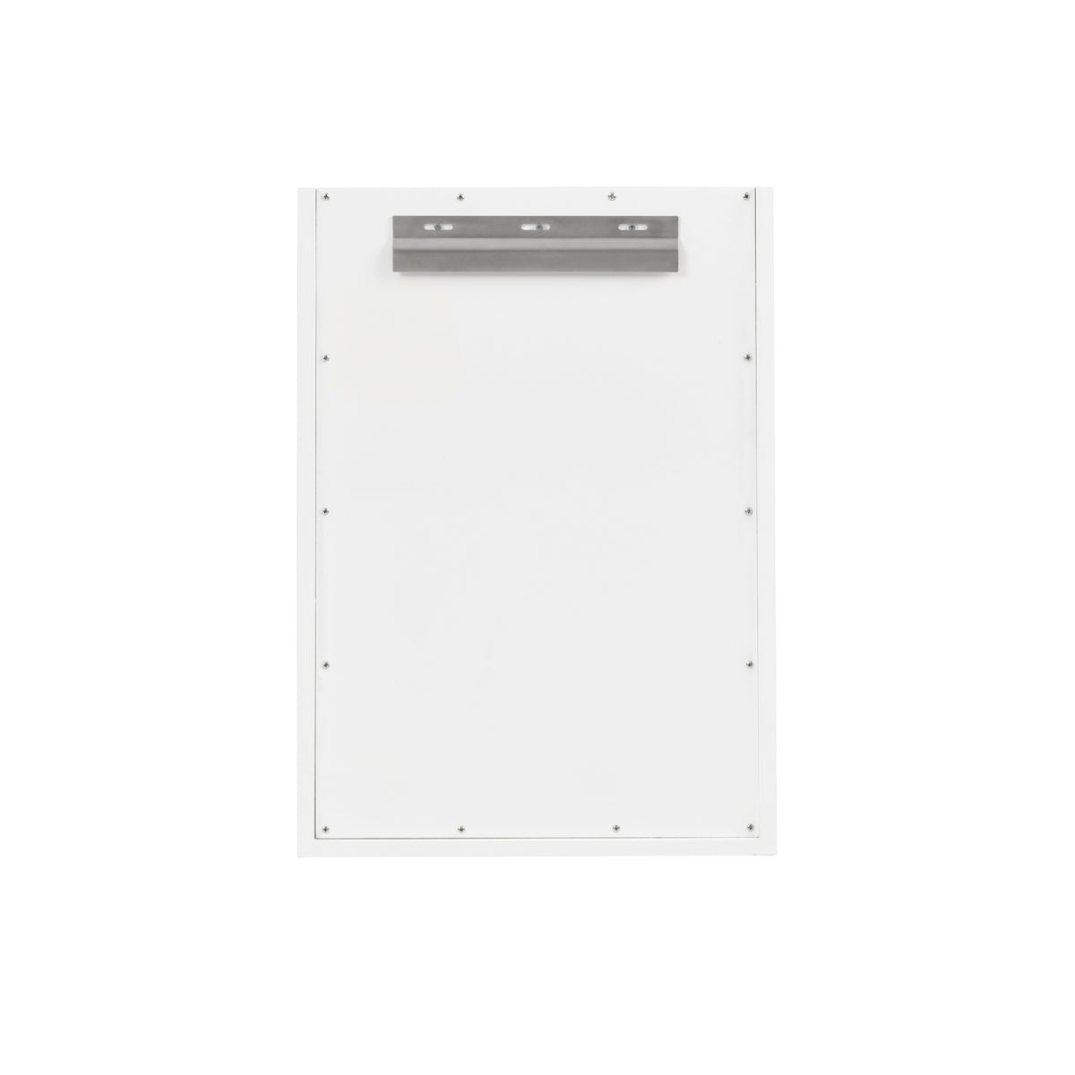 Renovate for Less Atlanta Chianti 20" Single Vanity, Glossy White, Matte Black, w/ White Glossy Composite Stone Top