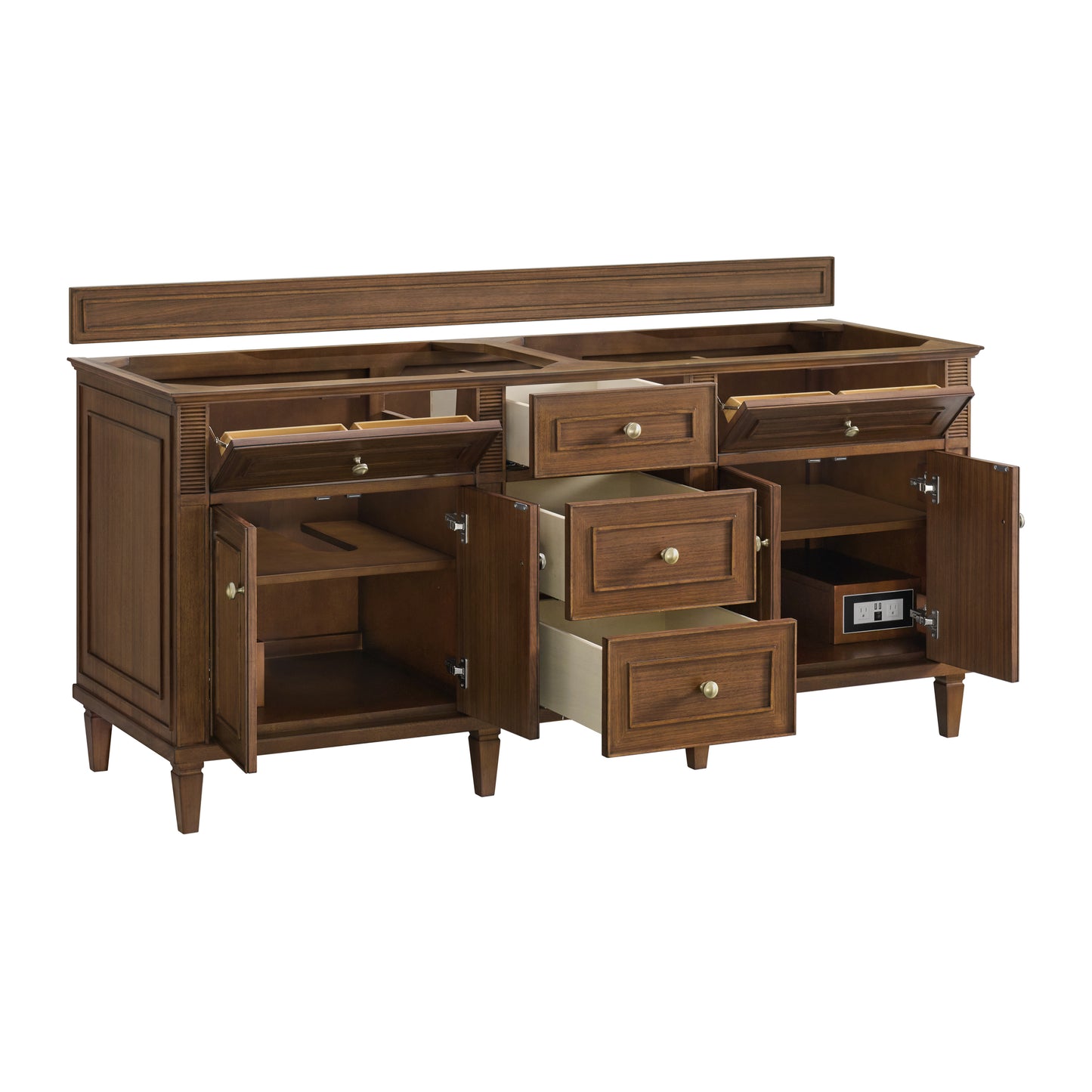 Renovate for Less Atlanta Lorelai 72"Double Vanity, Mid-Century Walnut