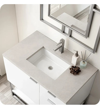 Brenlyn 36" Vanity in Glossy White
