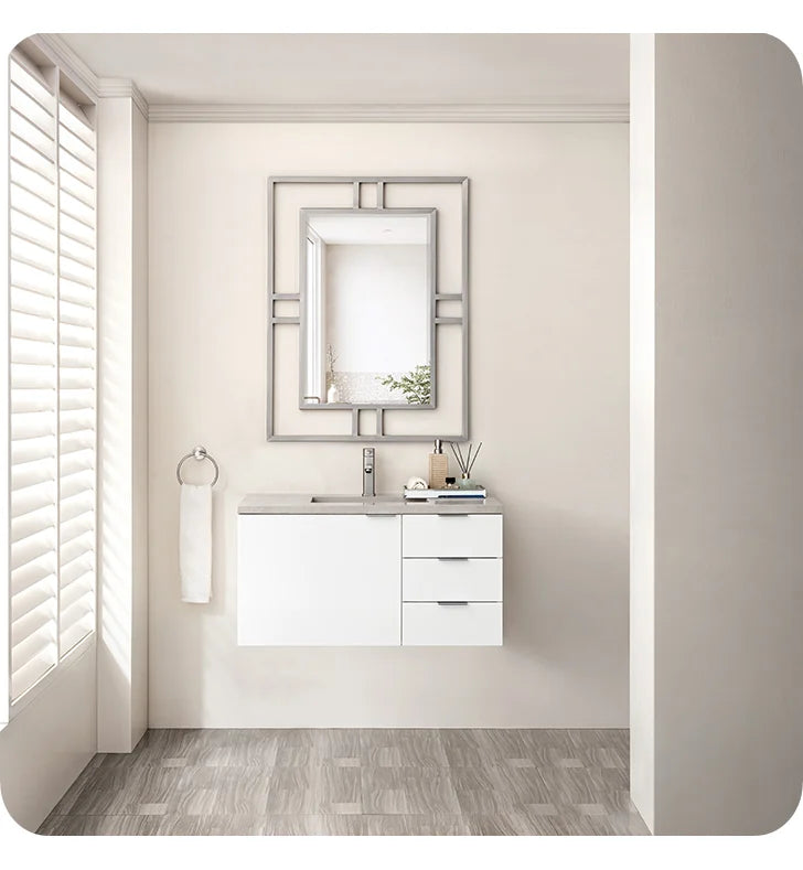 Brenlyn 36" Vanity in Glossy White