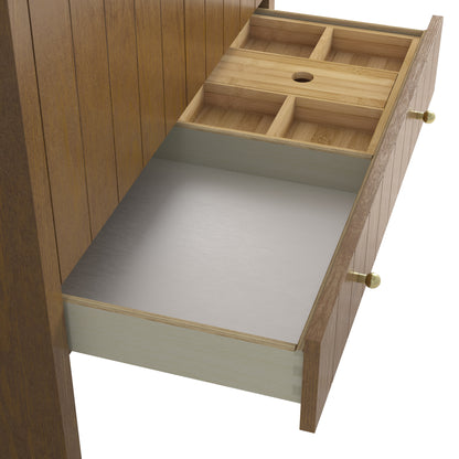 Renovate for Less Atlanta Hudson 36" Single Vanity, Honey Oak w/ 3 CM Charcoal Soapstone Silestone Top