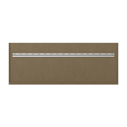 Chicago 72" Double Vanity, Walnut Whisper, w/ Single Hole 3CM White Zeus Silestone® Top & Backsplash