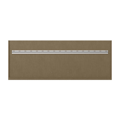 Renovate for Less Atlanta Chicago 72" Double Vanity, Walnut Whisper, w/ 3 CM Eternal Jasmine Pearl Silestone® Top