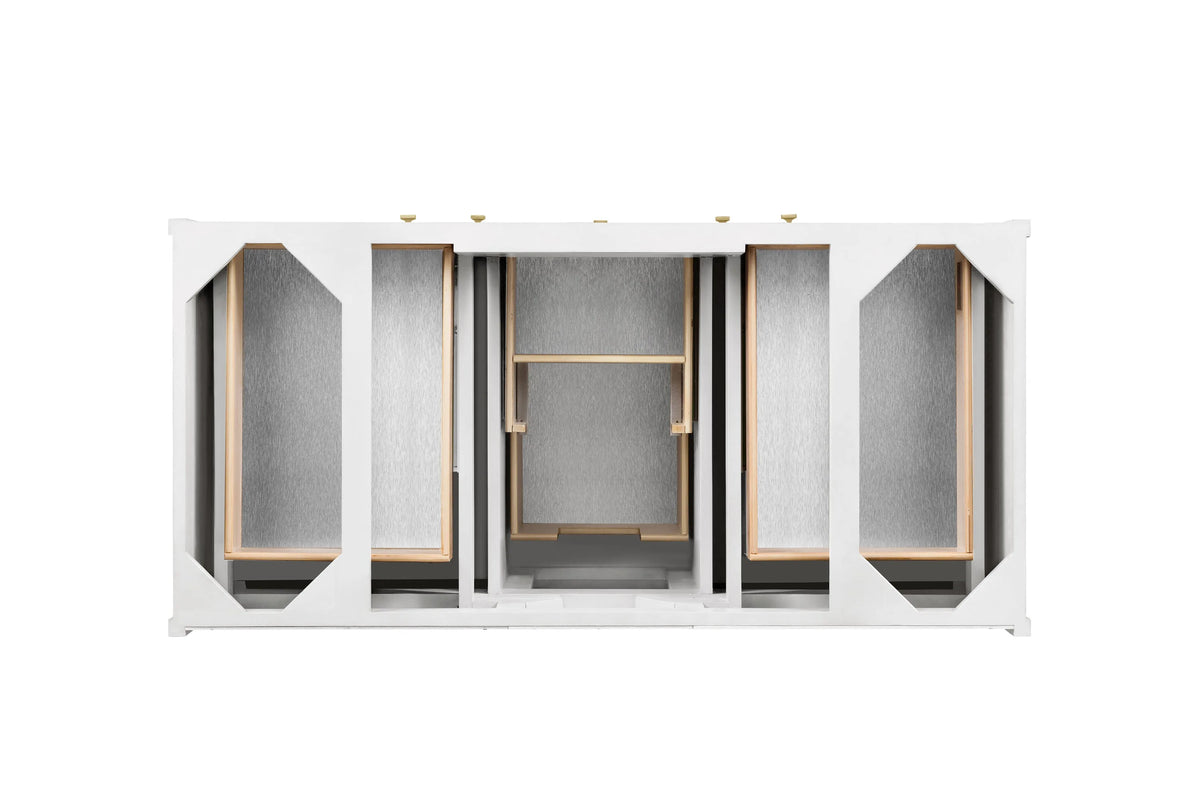 Chicago 48" Single Vanity, Glossy White, w/ 3 CM Lime Delight Silestone® Top