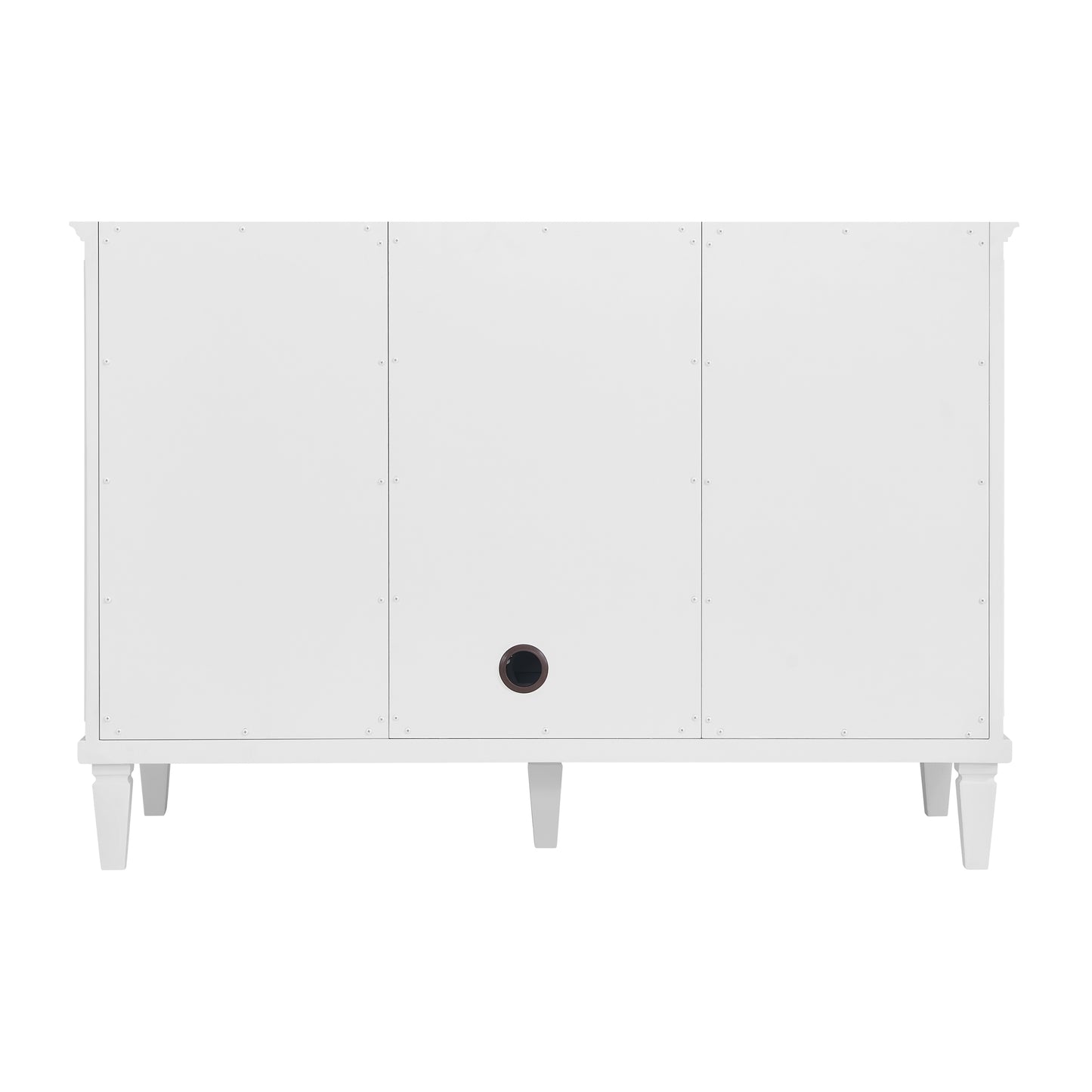 Renovate for Less Atlanta Myrrin 48" Single Vanity, Bright White, w/ 3 CM Phantome Eclos Top