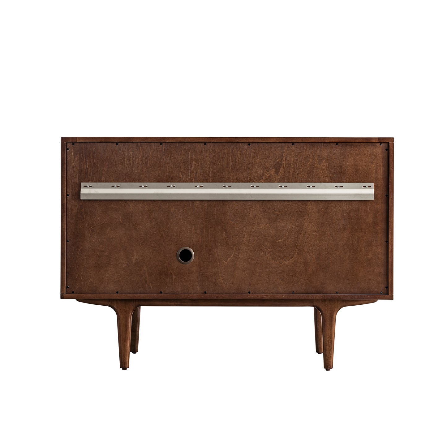 Renovate for Less Atlanta Amberly 48" Single Vanity, Mid-Century Walnut, w/ 3 CM Tajnar Eclos Top w/FreePower Wireless Charger