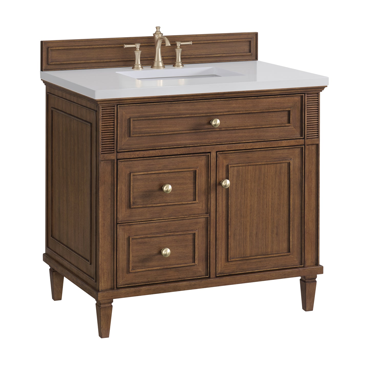 Renovate for Less Atlanta Lorelai 36" Single Vanity, Mid-Century Walnut