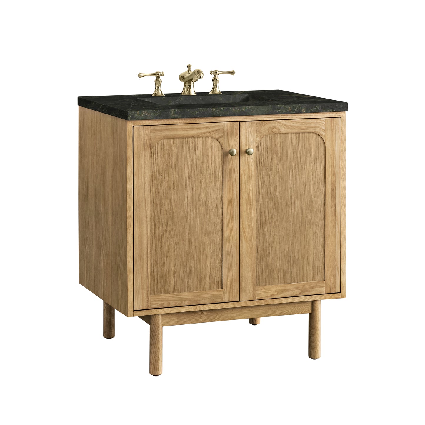 Renovate for Less Atlanta Laurent 30" Single Vanity, Light Natural Oak, w/ 3 CM Phantome Eclos Top