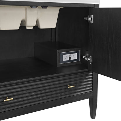 Renovate for Less Atlanta Myrrin 36" Vanity, Carbon Oak