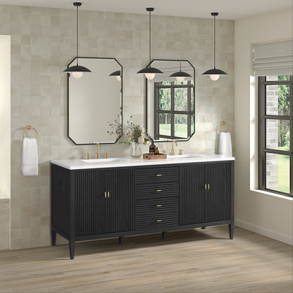 Renovate for Less Atlanta Myrrin 72" Vanity, Carbon Oak