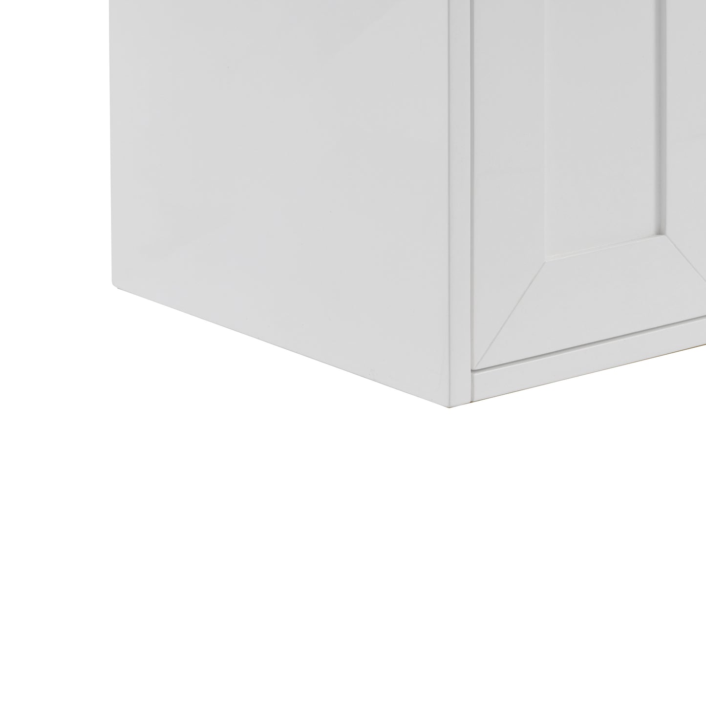 Renovate for Less Atlanta Chianti 20" Single Cabinet, Glossy White, Champagne Brass