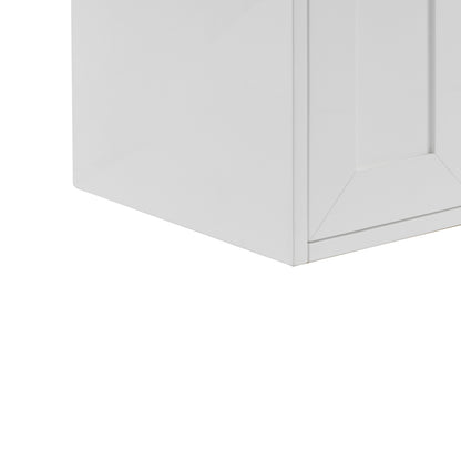 Renovate for Less Atlanta Chianti 20" Single Cabinet, Glossy White, Champagne Brass