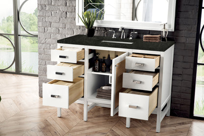 Renovate for Less Atlanta Addison 48" Single Vanity, Glossy White, w/ 3 CM Phantome Eclos Top
