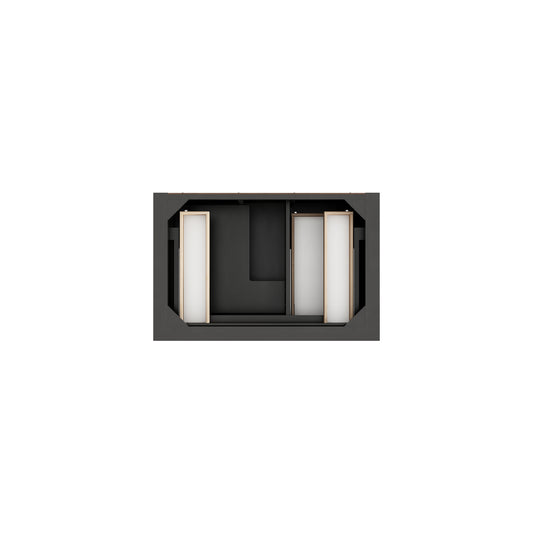 Renovate for Less Atlanta Brookfield 36" Single Vanity, Black Onyx, w/ 3 CM Tajnar Eclos Top