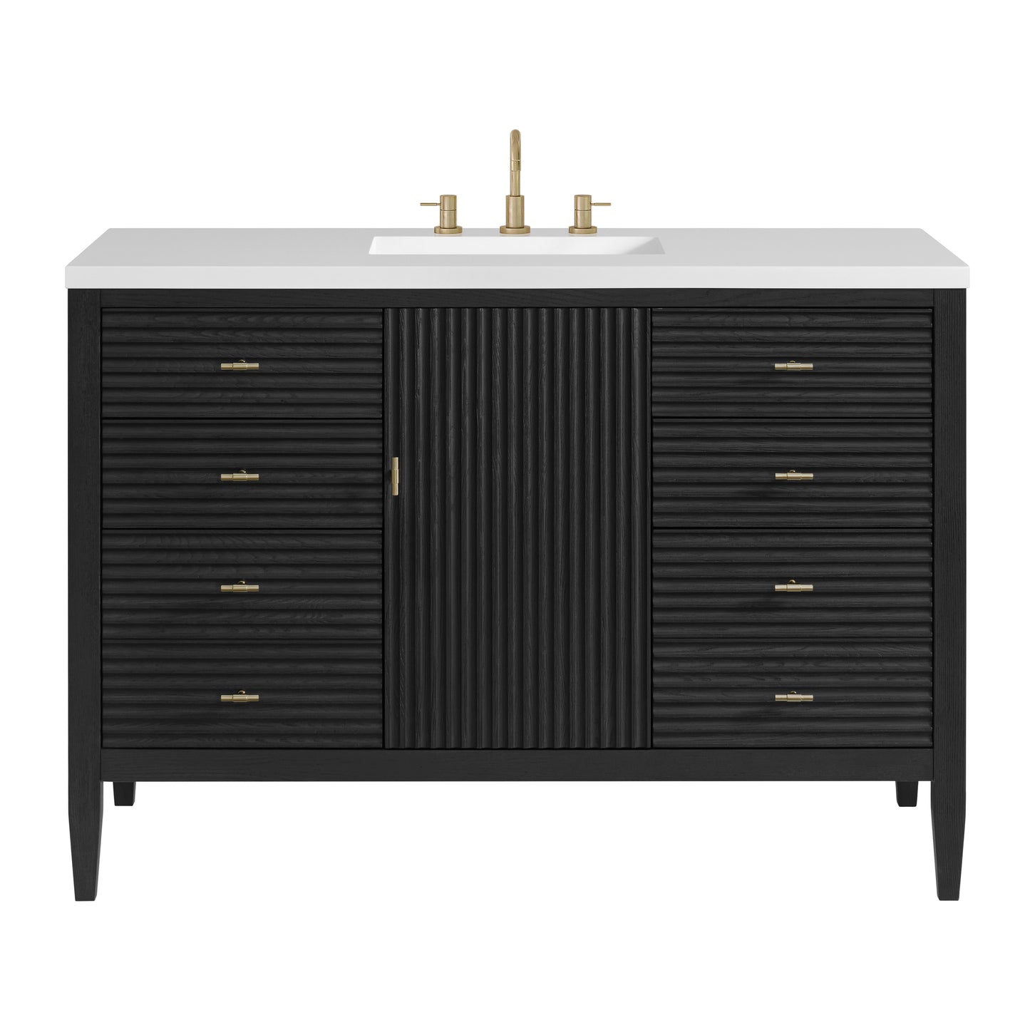 Renovate for Less Atlanta Myrrin 48" Single Vanity, Carbon Oak