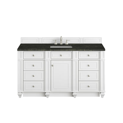 Renovate for Less Atlanta Bristol 60" Single Vanity, Bright White, w/ 3 CM Phantome Eclos Top
