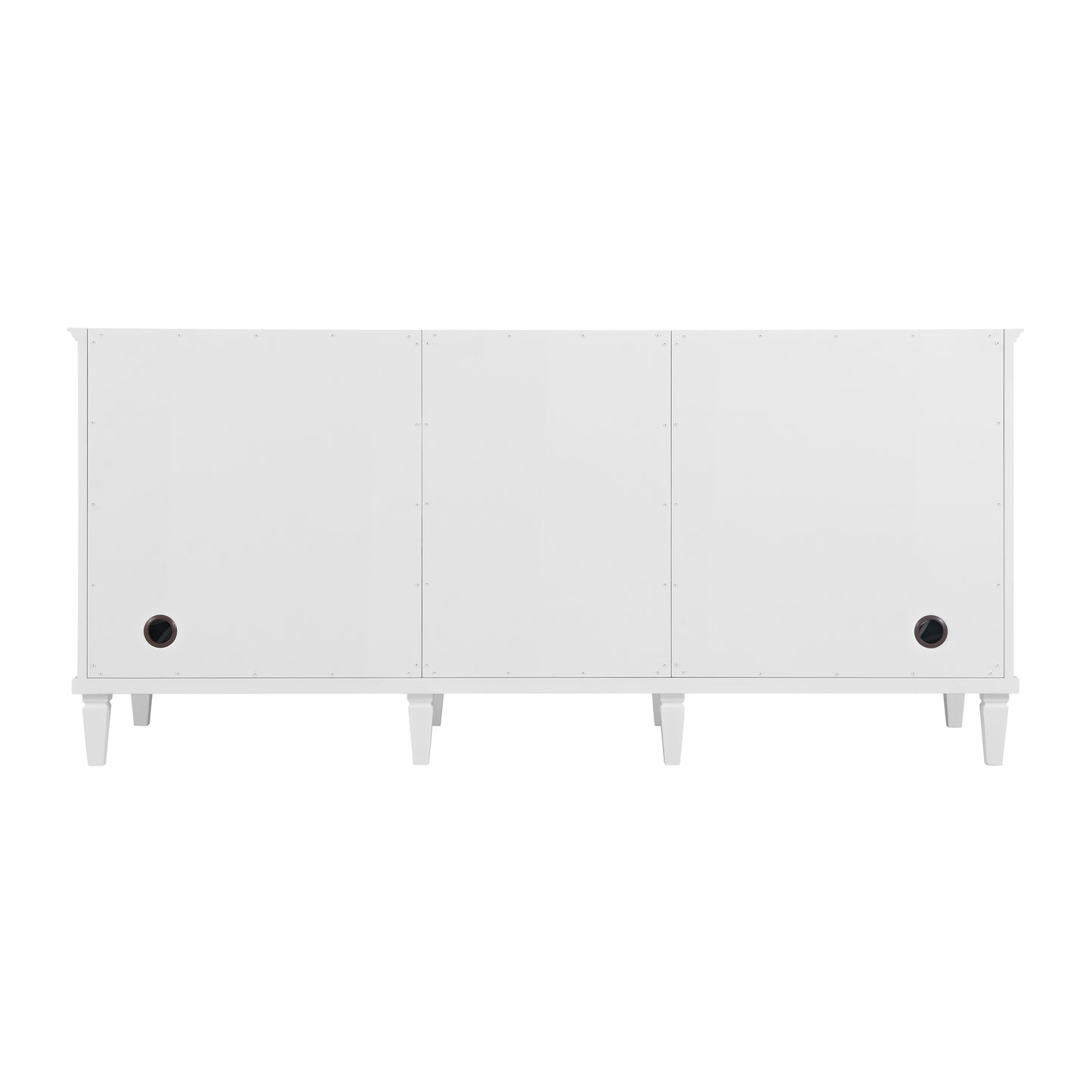 Renovate for Less Atlanta Lorelai 72" Double Vanity, Bright White w/ 3 CM Parisien Bleu Silestone Top w/FreePower Wireless Charger