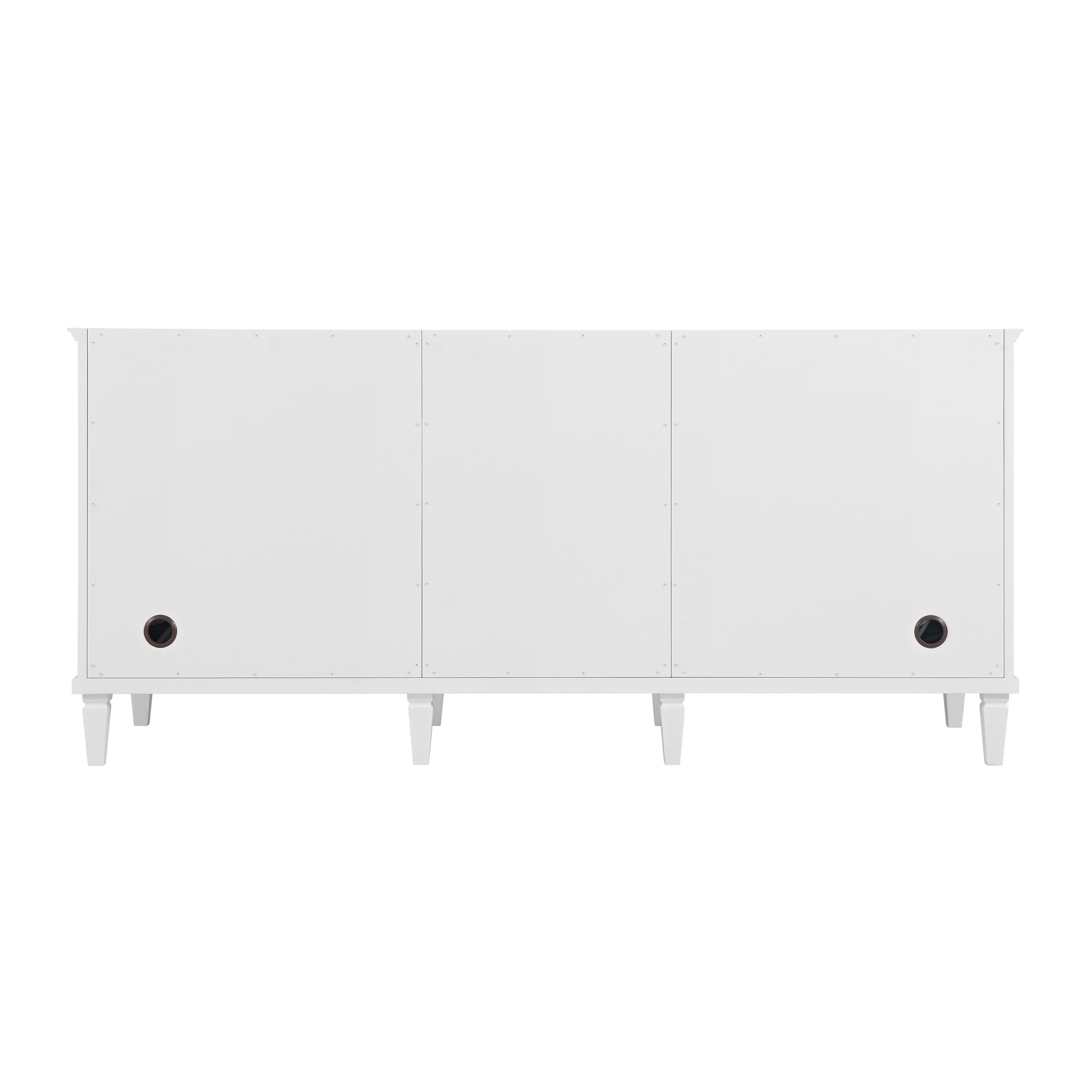 Renovate for Less Atlanta Lorelai 72" Double Vanity, Bright White, w/ 3 CM Siberian Silestone Top