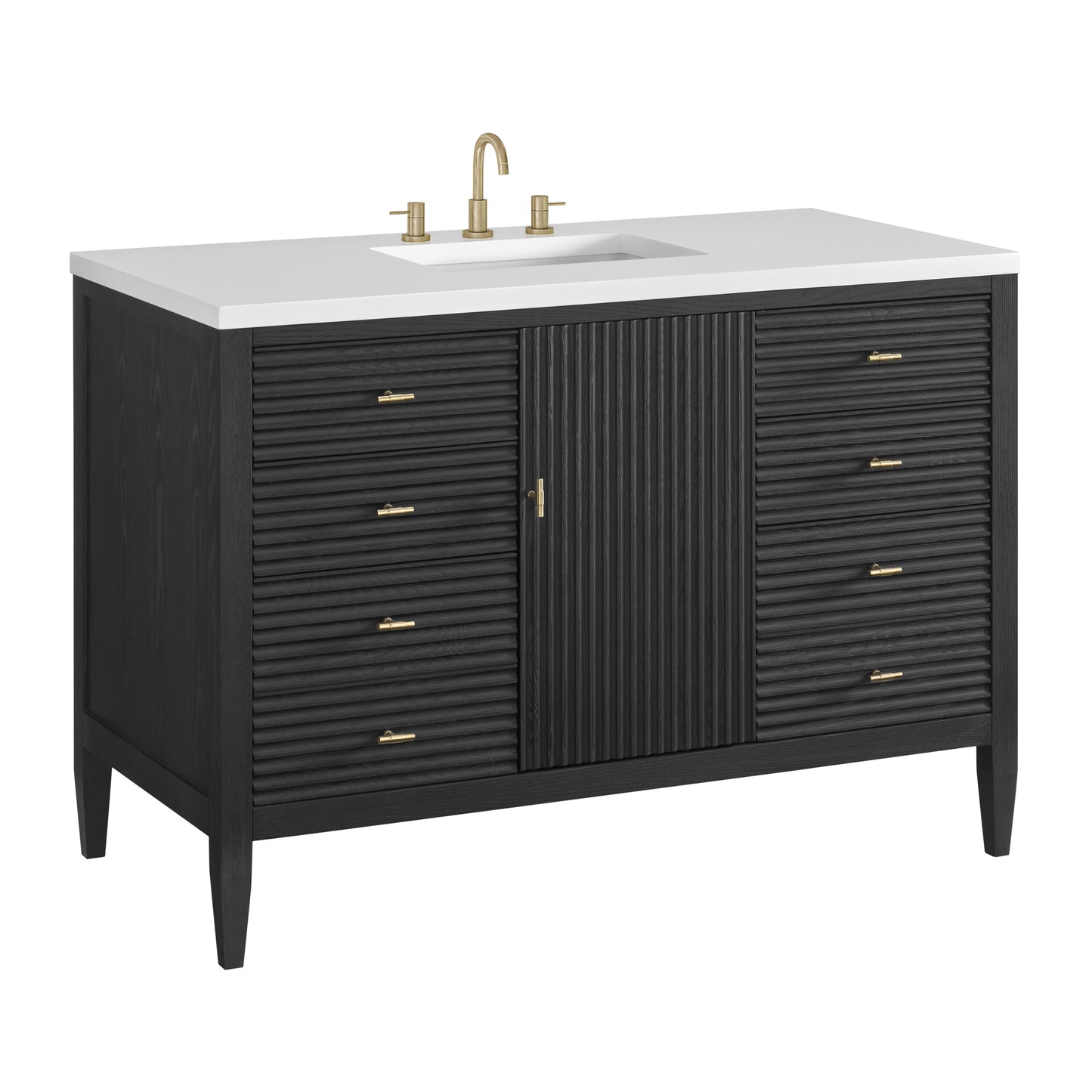 Renovate for Less Atlanta Myrrin 48" Single Vanity, Carbon Oak