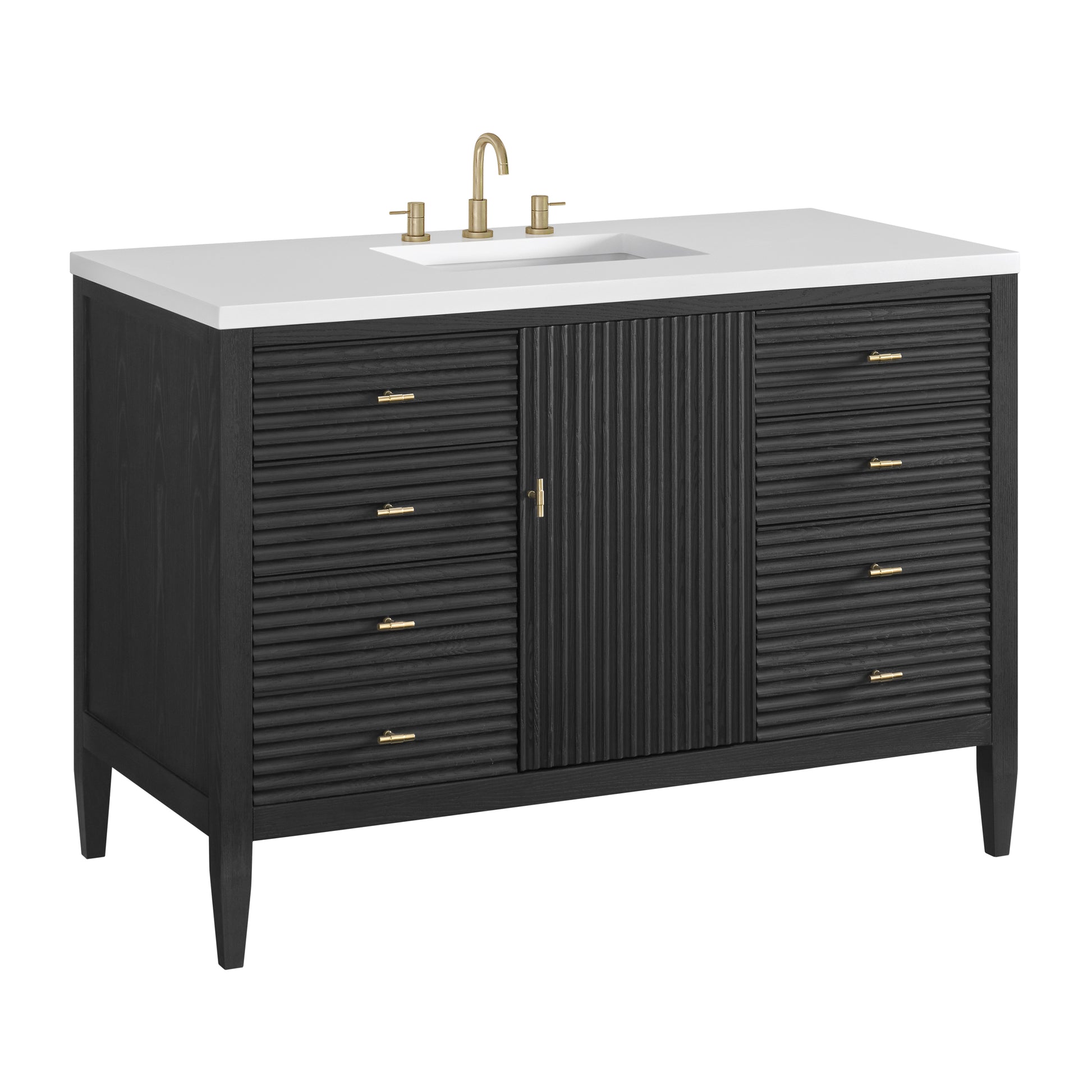 Renovate for Less Atlanta Myrrin 48" Single Vanity, Carbon Oak