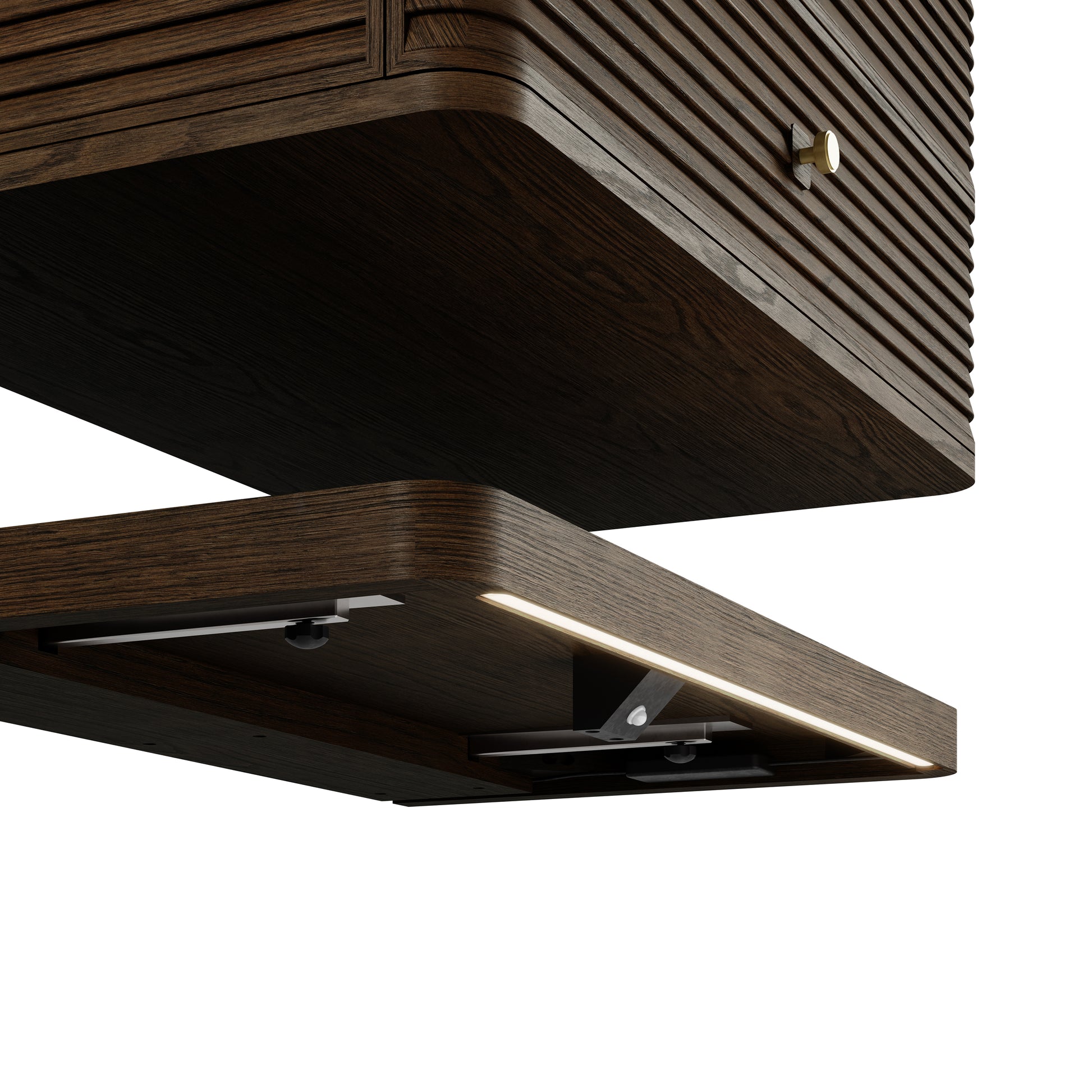 Renovate for Less Atlanta Allamari 36" Single Vanity, Sable w/ 3 CM Siberian Silestone Top