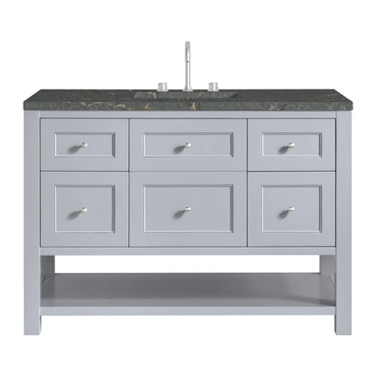 Breckenridge 48" Single Vanity, Serenity Blue, w/ 3 CM Parisien Bleu Quartz Top w/FreePower Wireless Charger