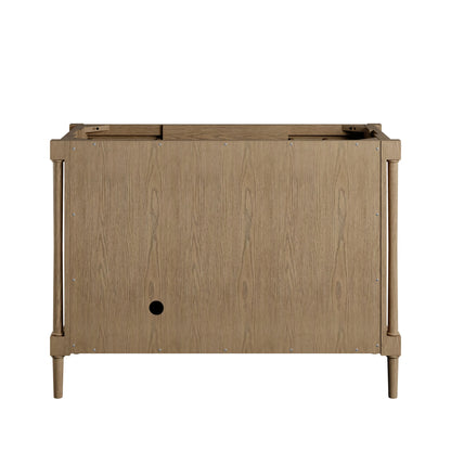 Kinnsden 48" Single Vanity, Weathered Oak w/ 3 CM Ethereal Noctis Silestone Top