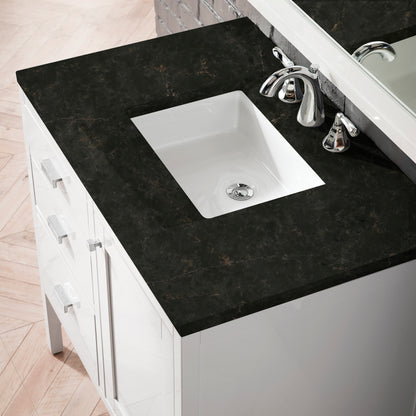 Renovate for Less Atlanta Addison 36" Single Vanity, Glossy White, w/ 3 CM Phantome Eclos Top